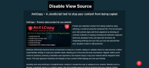 AntiCopy - JavaScript To Stop Content Being Copied Screenshot 3