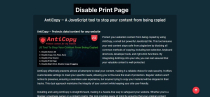 AntiCopy - JavaScript To Stop Content Being Copied Screenshot 4