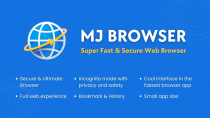 MJ Super Fast Browser with AdMob Ads Android Screenshot 1