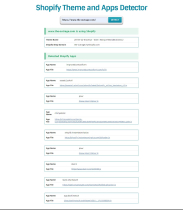 Shopify Theme and Apps Detector Script Screenshot 2