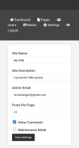 Responsive PHP CRM System with Page Builder Screenshot 3