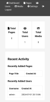 Responsive PHP CRM System with Page Builder Screenshot 4