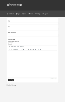 Responsive PHP CRM System with Page Builder Screenshot 5