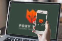 Fox crown technology logo design Screenshot 3