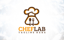 Baker Chef Cooking Lab Logo Design Screenshot 1