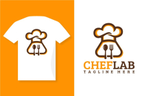 Baker Chef Cooking Lab Logo Design Screenshot 2