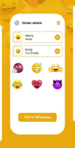 Emoji Maker for WhatsApp - Android App Template Screenshot 6