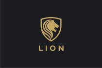 Golden Lion Shield Logo Template Screenshot 4