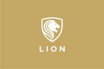 Golden Lion Shield Logo Template Screenshot 6