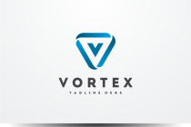 Vortex - Letter V Logo Template Screenshot 1