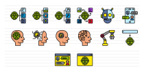 50 Artificial Intelligence Color Icons Screenshot 3