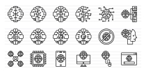 50 Artificial Intelligence Line Icons Screenshot 1