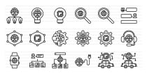 50 Artificial Intelligence Line Icons Screenshot 2