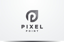 Pixel Point - Letter P Logo Template Screenshot 2