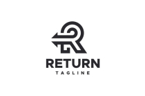 Return Letter R Logo Template Screenshot 3