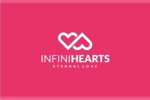 Infinity Hearts  Logo Template Screenshot 2