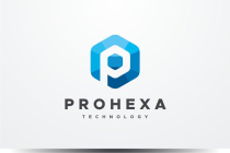 Pro Hexagon Letter P Logo Screenshot 1