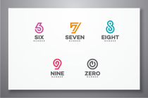 10 Number Logos Bundle Set 0 to 9 - Zero to Nine Screenshot 2