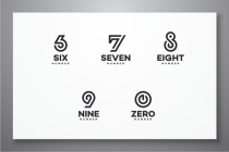 10 Number Logos Bundle Set 0 to 9 - Zero to Nine Screenshot 6