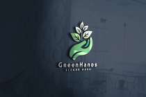 Nature Green Hands Logo Screenshot 1