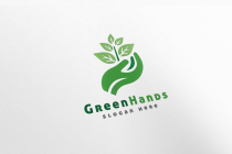 Nature Green Hands Logo Screenshot 4