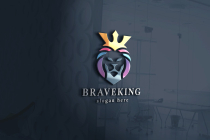 Brave King Lion Logo Screenshot 1