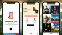 Touch Photo Lock Screen with AdMob Ads Android Screenshot 1