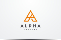 Alpha Letter A Logo Screenshot 1