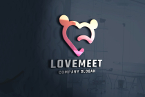 Love Heart Meet Logo Screenshot 1