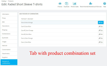 Product Combination Features - PrestaShop Screenshot 2