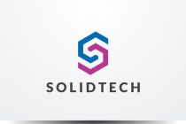 Solid Tech Letter S Logo Screenshot 1