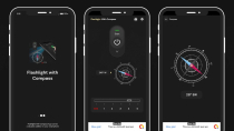 Flashlight With Compass with AdMob Ads Android Screenshot 1