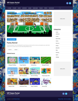 WordPress HTML 5 Web Game Portal Screenshot 2