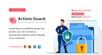 Article Guard - Protect Your Work WordPress Plugin Screenshot 1