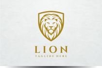 Lion Shield  Logo Template Screenshot 1