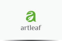 Art Leaf Letter A Logo Screenshot 1