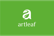 Art Leaf Letter A Logo Screenshot 2