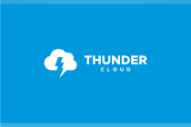 Thunder Cloud Logo Template Screenshot 2