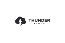 Thunder Cloud Logo Template Screenshot 3