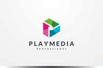 Play Media Logo Design Screenshot 1