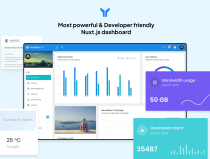 MaterialPRO Nuxt.Js Admin Dashboard Template Screenshot 1