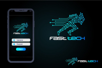 Fast Human Power Technology Logo Design Screenshot 5