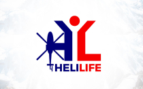 Letter H Helicopter Pilot Letter L Life Logo Screenshot 1