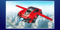 Flying Car Race Unity Game Template Screenshot 3