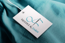 Letter A Needle and Yarn Thread Logo Design Screenshot 2