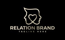 Unisex Man And Woman Beauty Relation Logo Design Screenshot 1