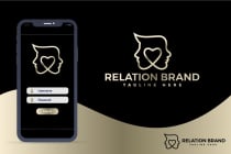 Unisex Man And Woman Beauty Relation Logo Design Screenshot 6