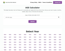 Calculator Magic 12 Calculators PHP Script Screenshot 1