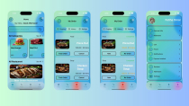 Food Delivery App Glass Morpic - iOS17  SwiftUI Screenshot 2