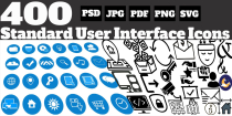 400 Standard User Interface Icons Screenshot 7